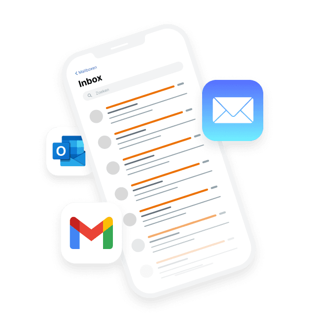 E-mail inbox illustratie